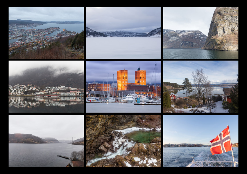 Reisefotos von Bergen nach Oslo